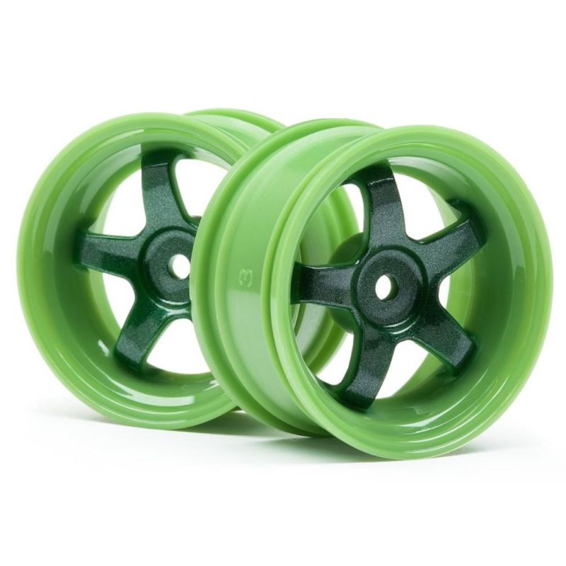 HPI 111090 Work Meister S1 Wheel Green (3Mm Offset/2Pcs)