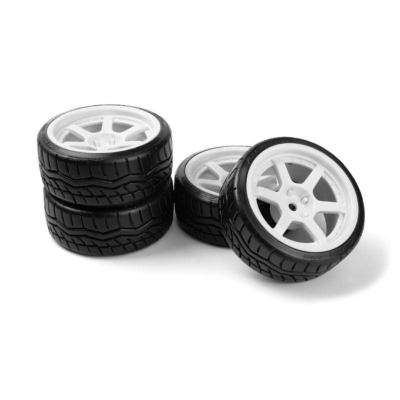 HPI 160248 Falken Azenis Drft Tire/HRE C106 Wheel White 4pcs