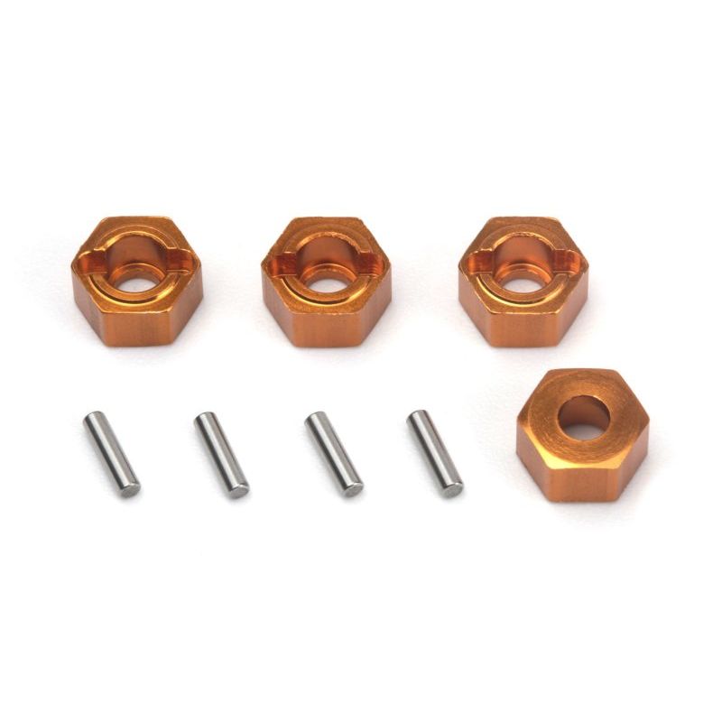 HPI 160896 Aluminium 7mm Hex Hub Set (Orange/4pcs)