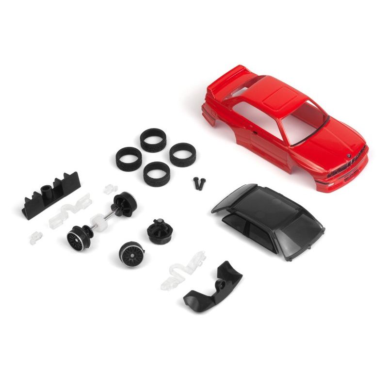 HPI 160996 nano-TTR 1989 BMW M3 E30 Ravaglia - Red - Painted Body Set