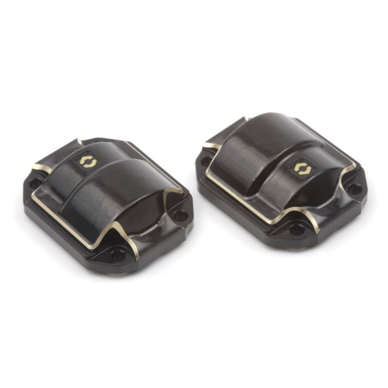 HPI 161144 Brass Diff Cover (Black/2pcs)