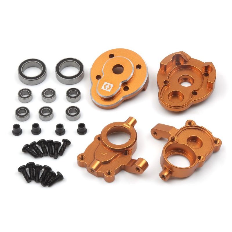 HPI 161160 Aluminum Portal Steering Spindle Set (Orange)