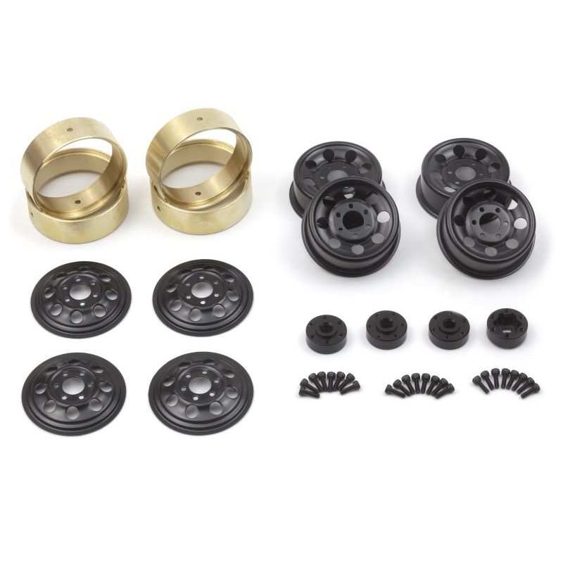 HPI 161162 CS-8 Steel Beadlock Wheel 1.2in (Black/4pcs)