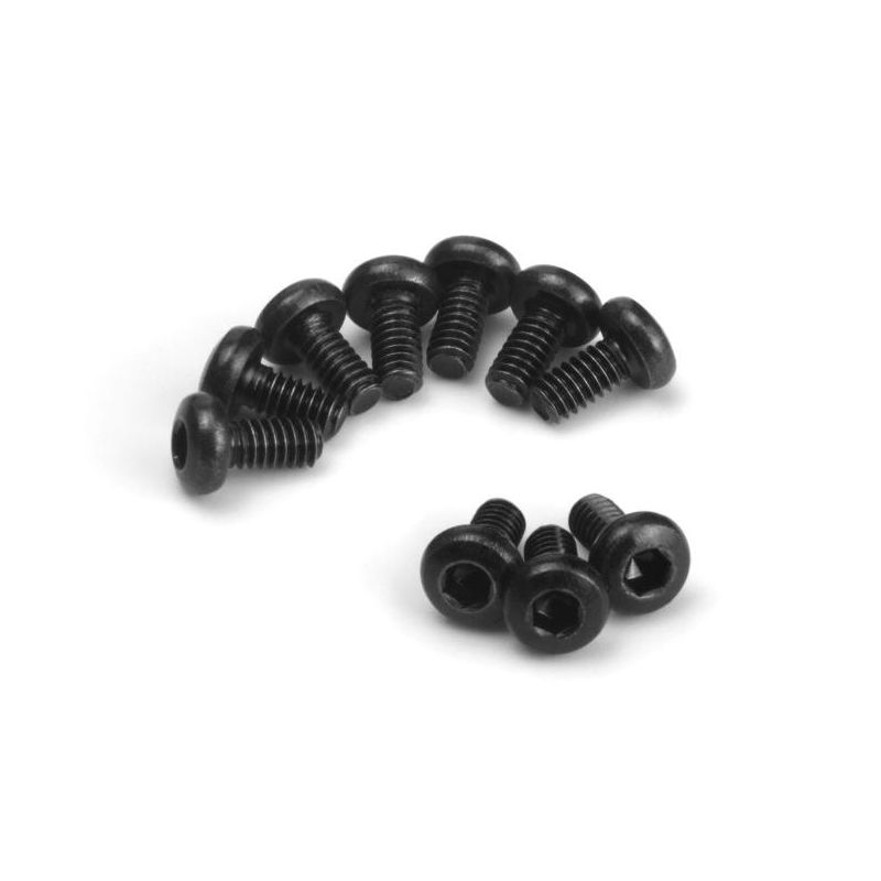 HPI 161180 Button Head Screw M2x4mm (Hex Socket/10pcs)