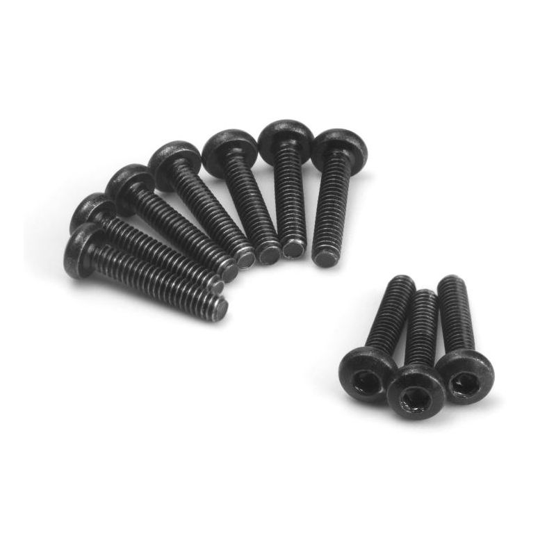 HPI 161182 Button Head Screw M2x10mm (Hex Socket/10pcs)