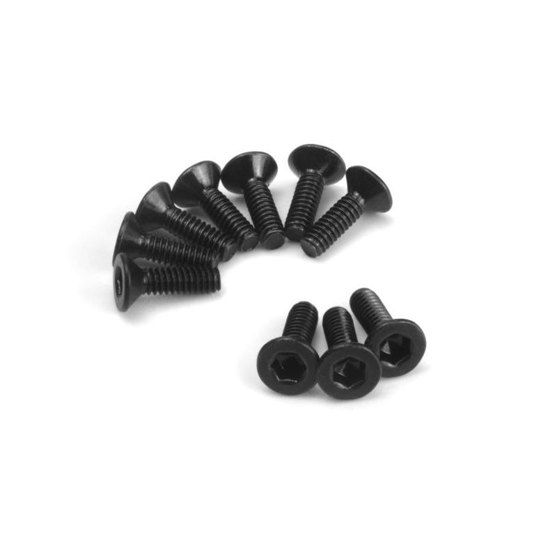 HPI 161186 Flat Head Screw M1.7x6mm (Hex Socket/10pcs)