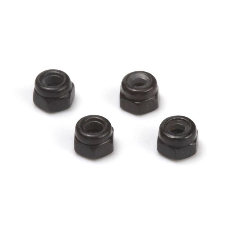 HPI 161187 Lock Nut M2 (Black/4pcs)