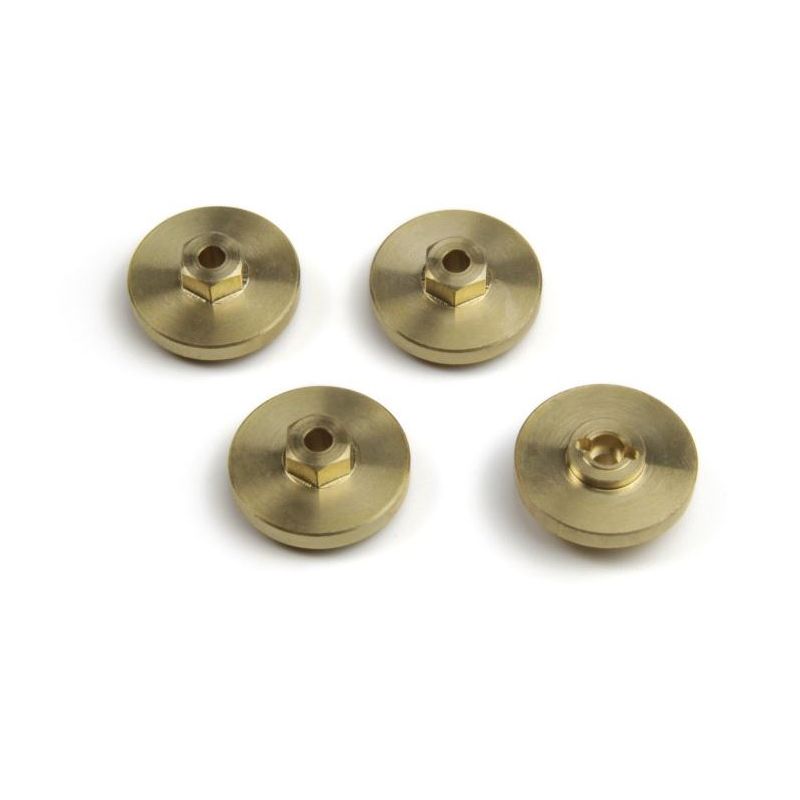 HPI 161235 7mm Hex Hub Weight Set +4mm (Brass/4pcs)