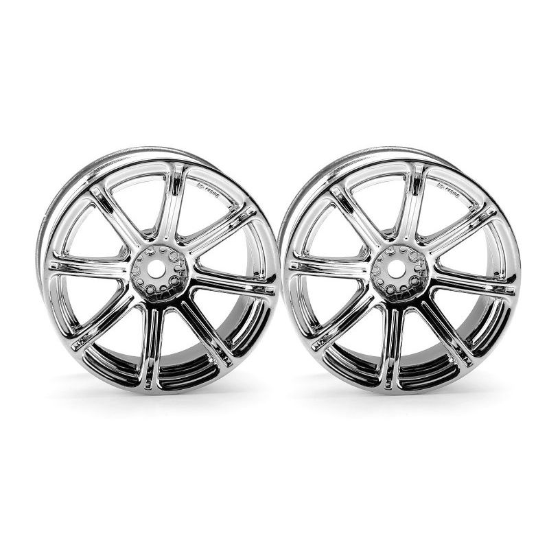 HPI 3301 Work Emotion Xc8 Wheel 26mm Chrome (6mm Offset)