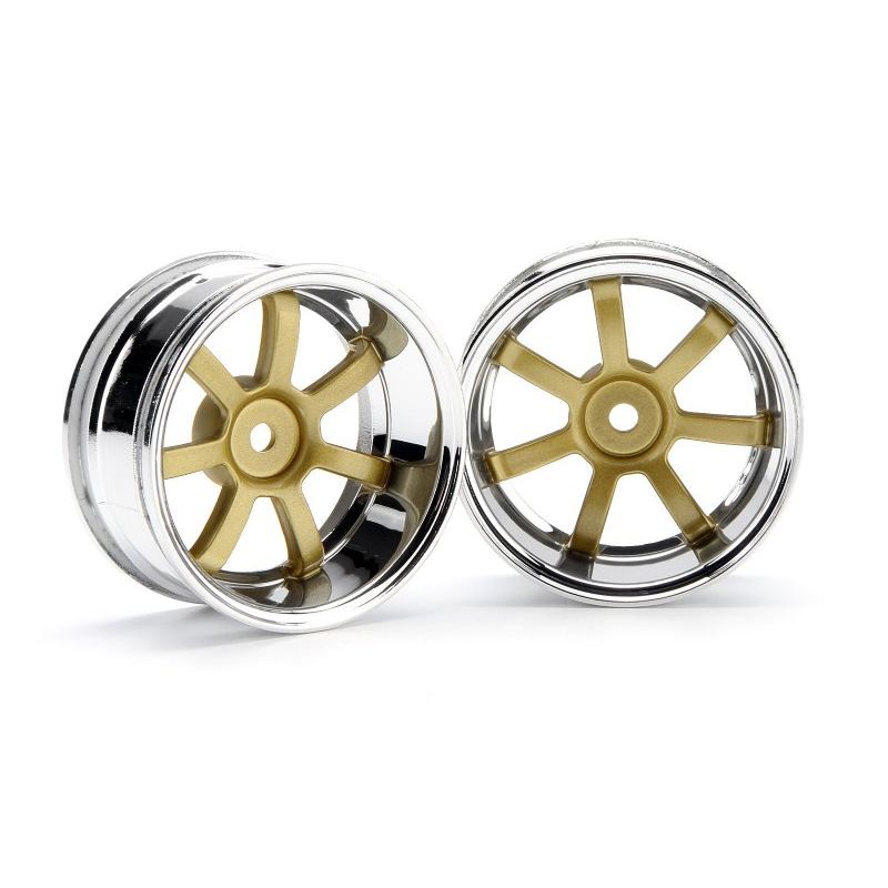 HPI 3321 RAYS GRAM LIGHTS 57S-PRO CHROME/GOLD (9mm OFFSET)
