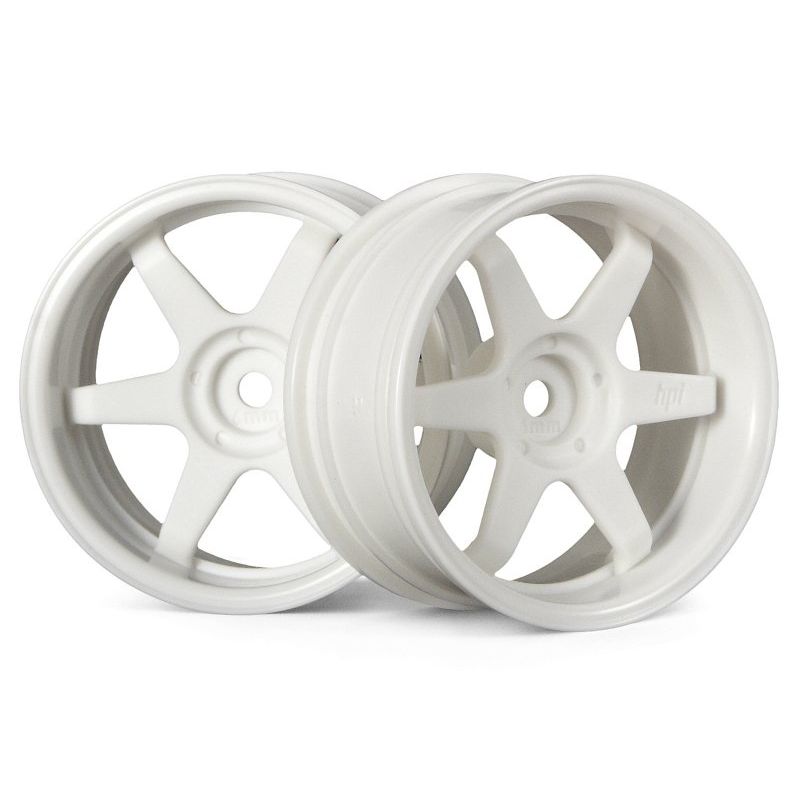 HPI 3845 TE37 WHEEL 26MM WHITE (6MM OFFSET)