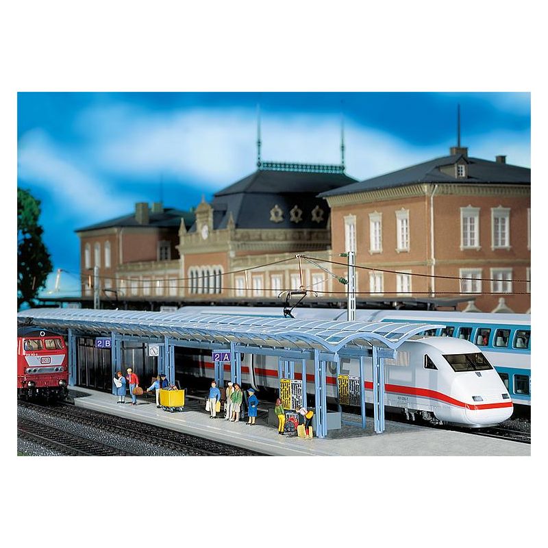 Faller 120193 ICE peron, vasúti fedett peron