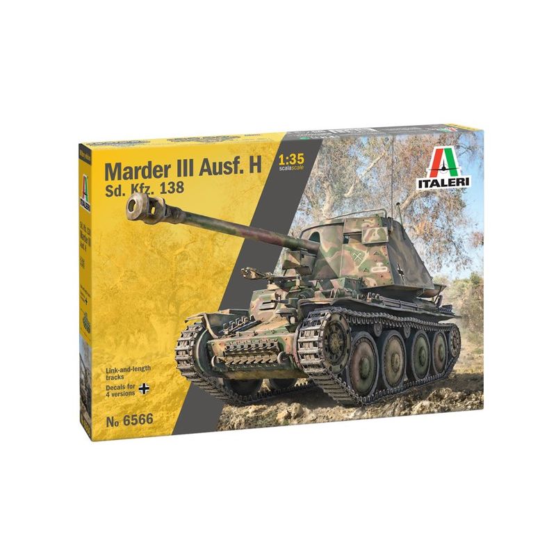 Italeri 6566s Sd.Kfz 138 Ausf. H Marder III with crew