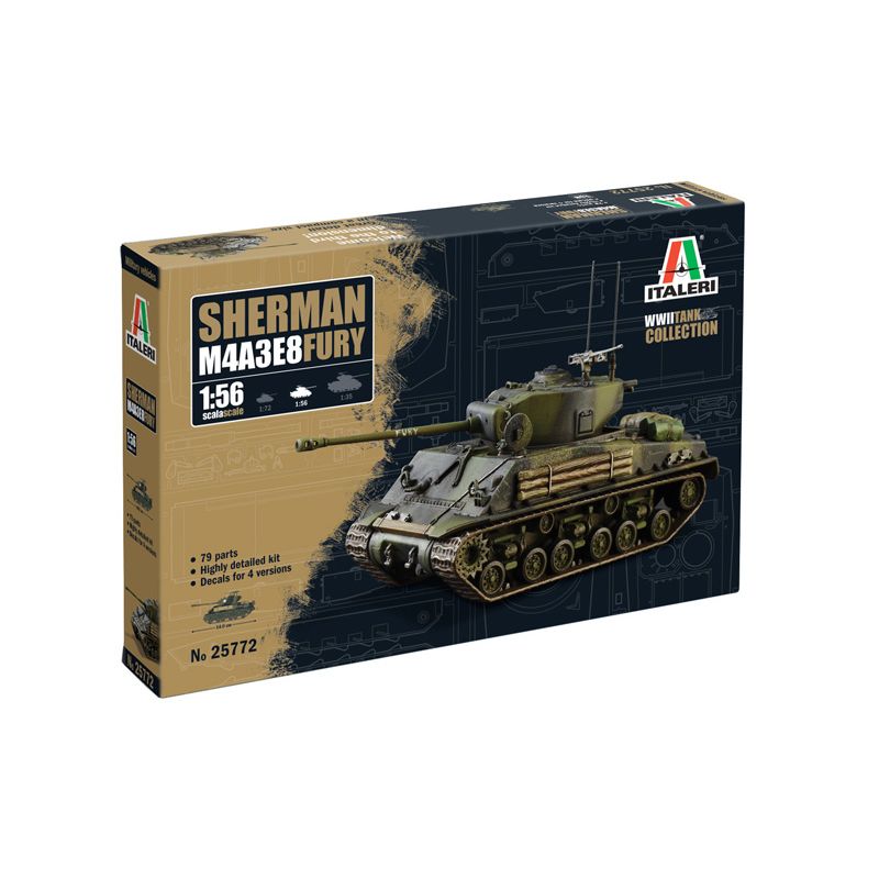 Italeri 25772 M4A3E8 Sherman Fury
