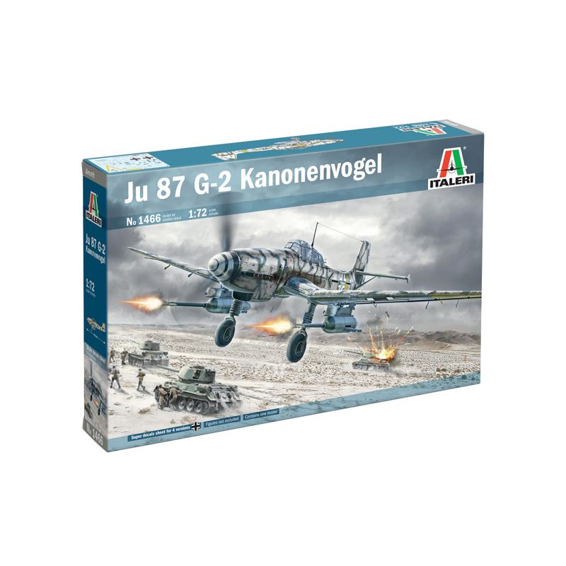 Italeri 1466s Junkers  Ju-87G-2 Kanonenvogel bombázó 1:72