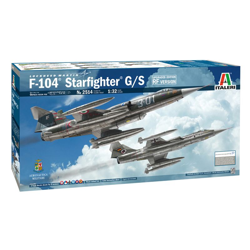 Italeri 2514s F-104 Starfighter G/S (RF upgraded edition) 1:32