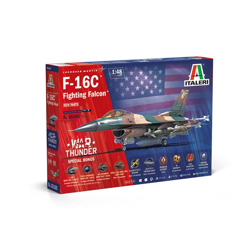 Italeri 35105 War Thunder: F-16C Fighting Falcon