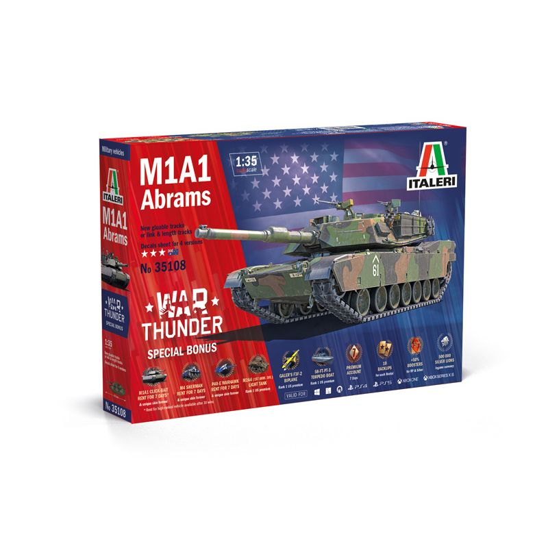 Italeri 35108 War Thunder: M1A1 ABRAMS 1/35
