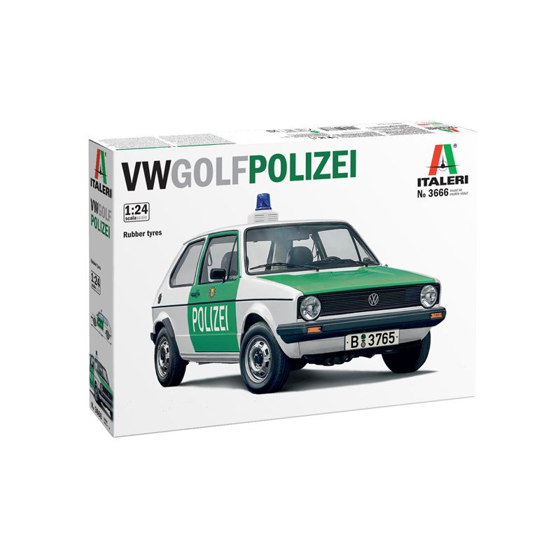 Italeri 3666S VW Golf Polizei rendőrautó  1:24
