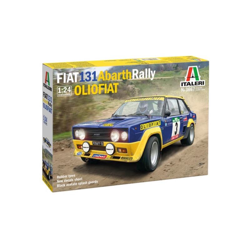 Italeri 3667s FIAT 131 Abarth Rally OLIO FIAT  1:24