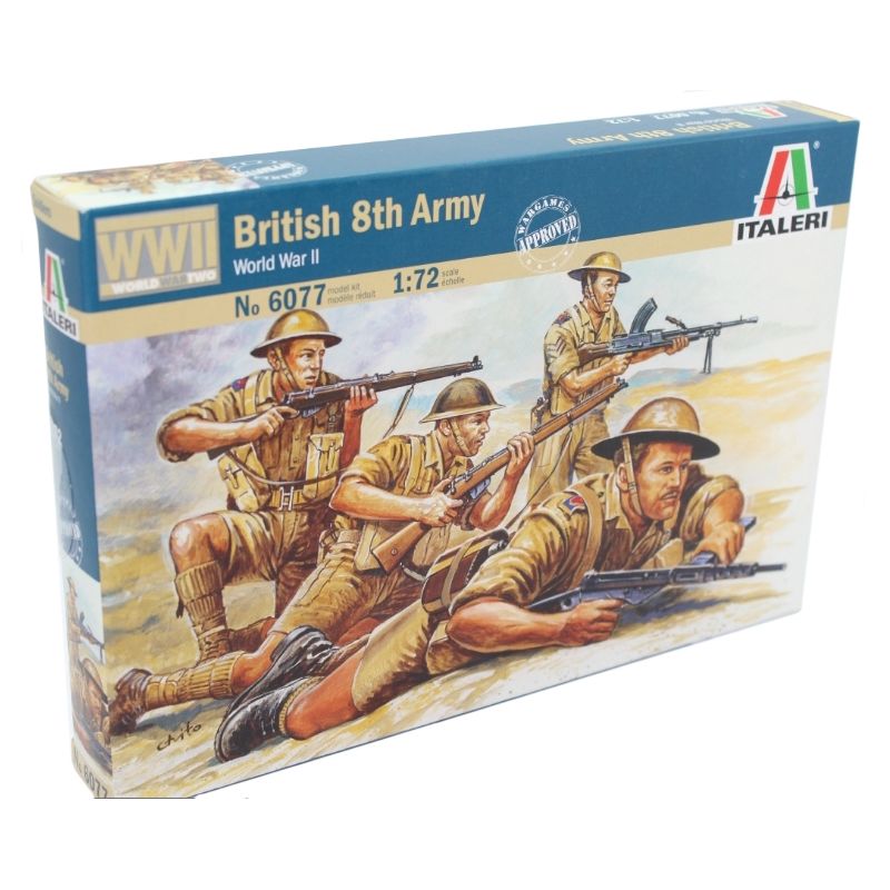 Italeri 6077S Brit katonák, British 8th Army WWII, (II.VH) 1:72