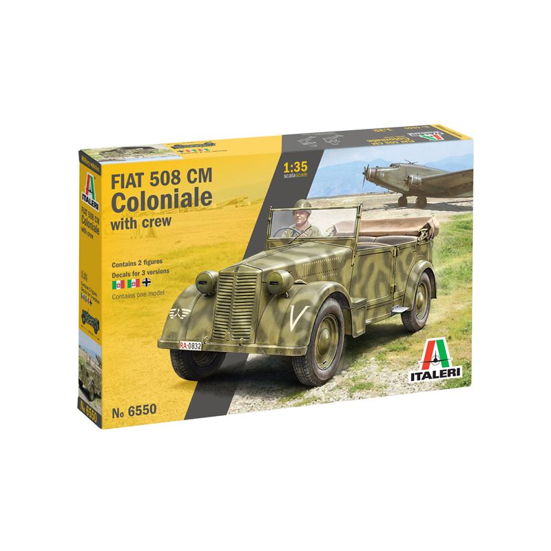 Italeri 6550s FIAT 508 CM “Coloniale” with crew 1:35