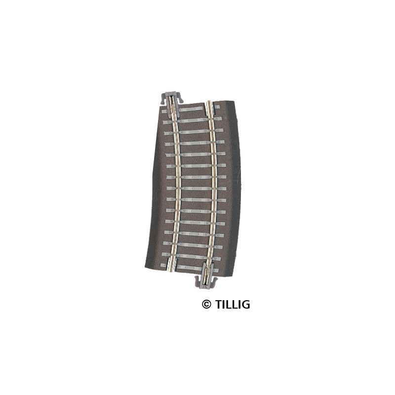 Tillig 83726 Ágyazatos íves sín R12 kiegészítő ív 15'-os váltókhoz