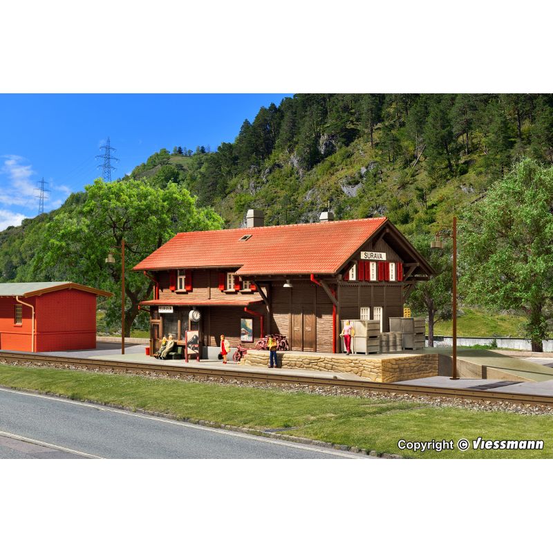 Kibri 39519 Állomás, Surava, világításkészlettel (LED-es)