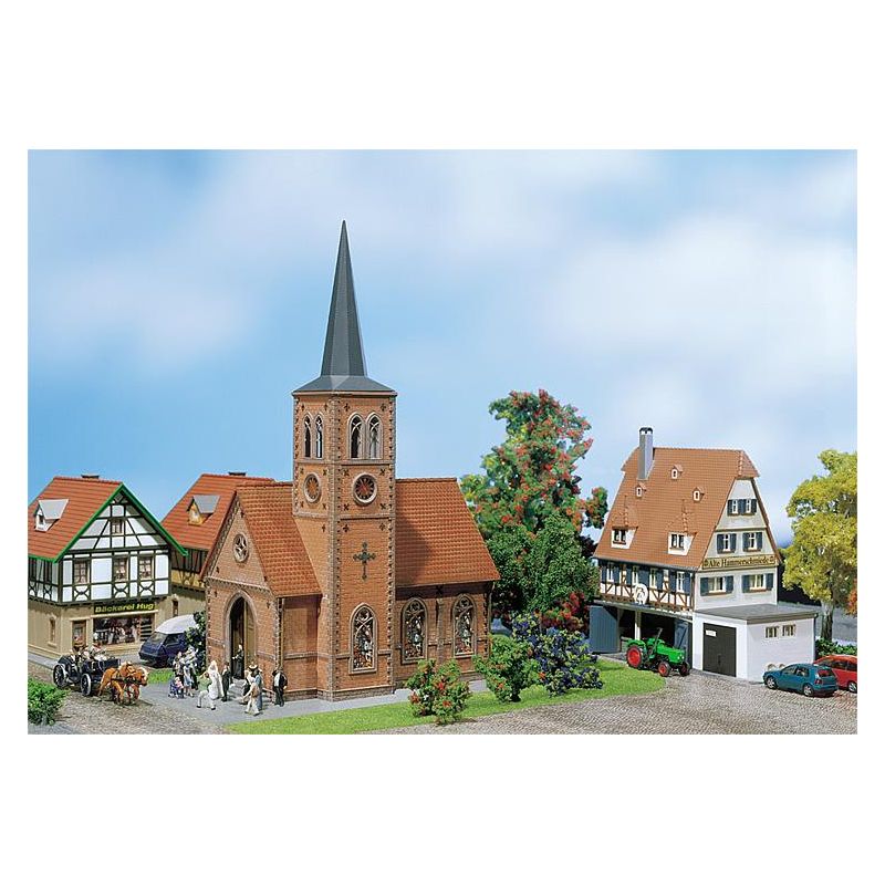 Faller 130239 Kisvárosi templom, patinásított