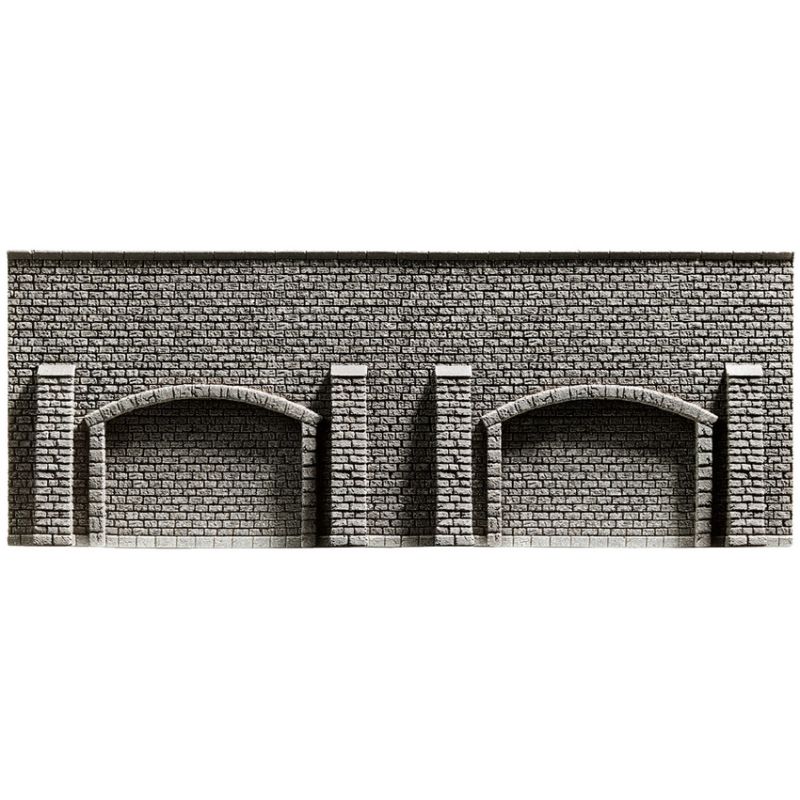 Noch 58058 Kőfal (támfal) árkáddal, 33,4 x 12,5 cm