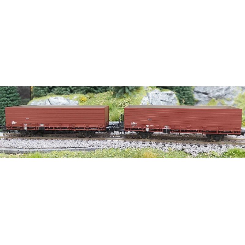 Liliput 230124 Magasított oldalfalú kocsi készlet, Fbk, SBB IV