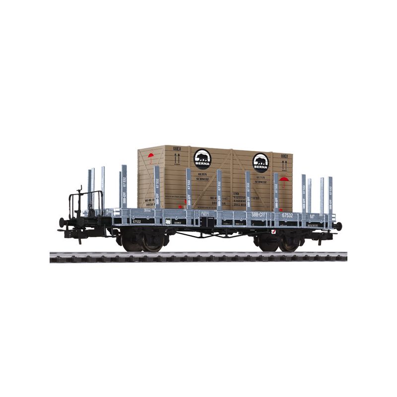 Liliput 235042 Pőrekocsi rakoncákkal M6 ládarakománnyal SBB III