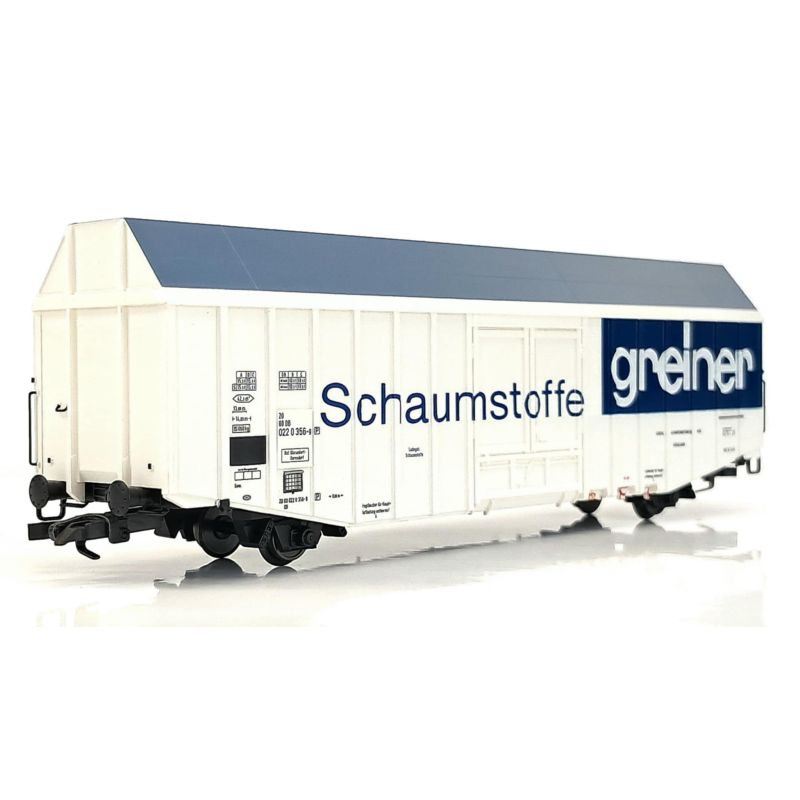 Liliput 235808 Nagy rakterű zárt teherkocsi, Hbks, Schaumstoffe Greiner, DB IV