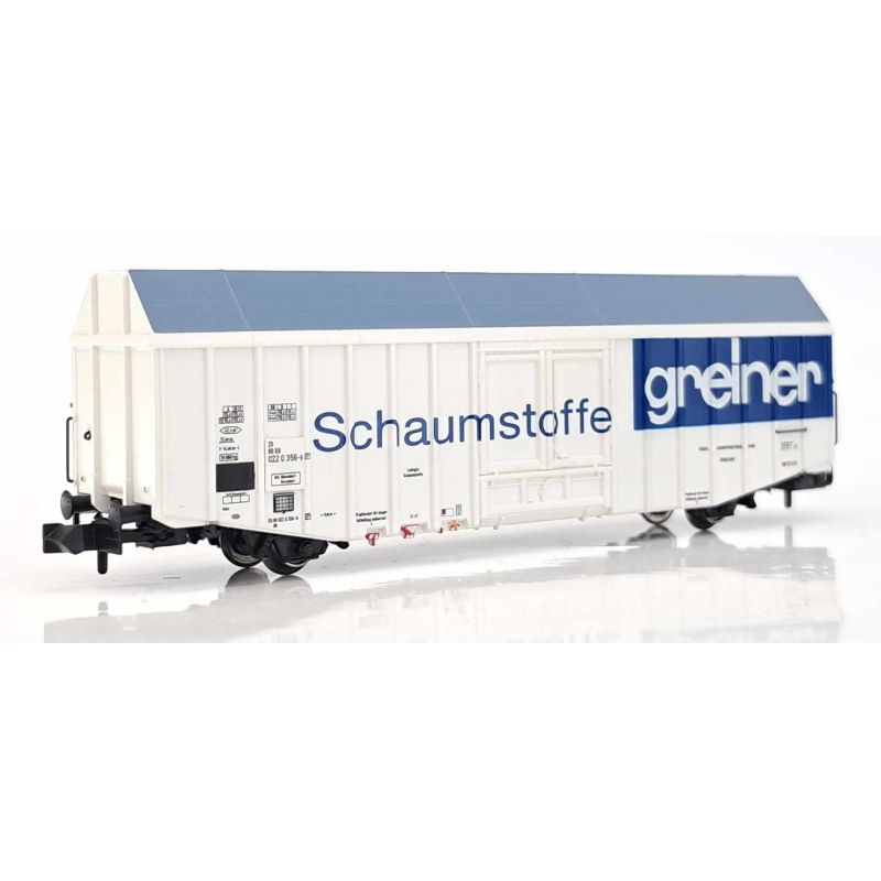 Liliput 265808 Nagy rakterű zárt teherkocsi, Hbks, Schaumstoffe Greiner, DB IV