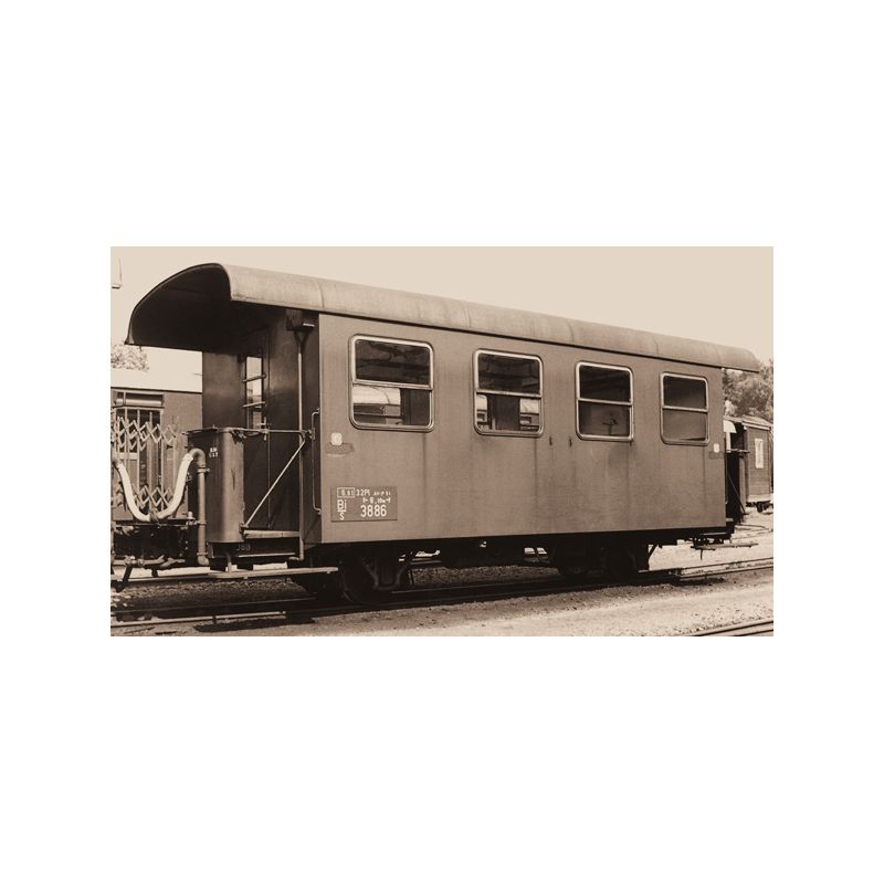 Liliput 344355 Személykocsi Bi/s 3886 osztott ablakos ÖBB III-V