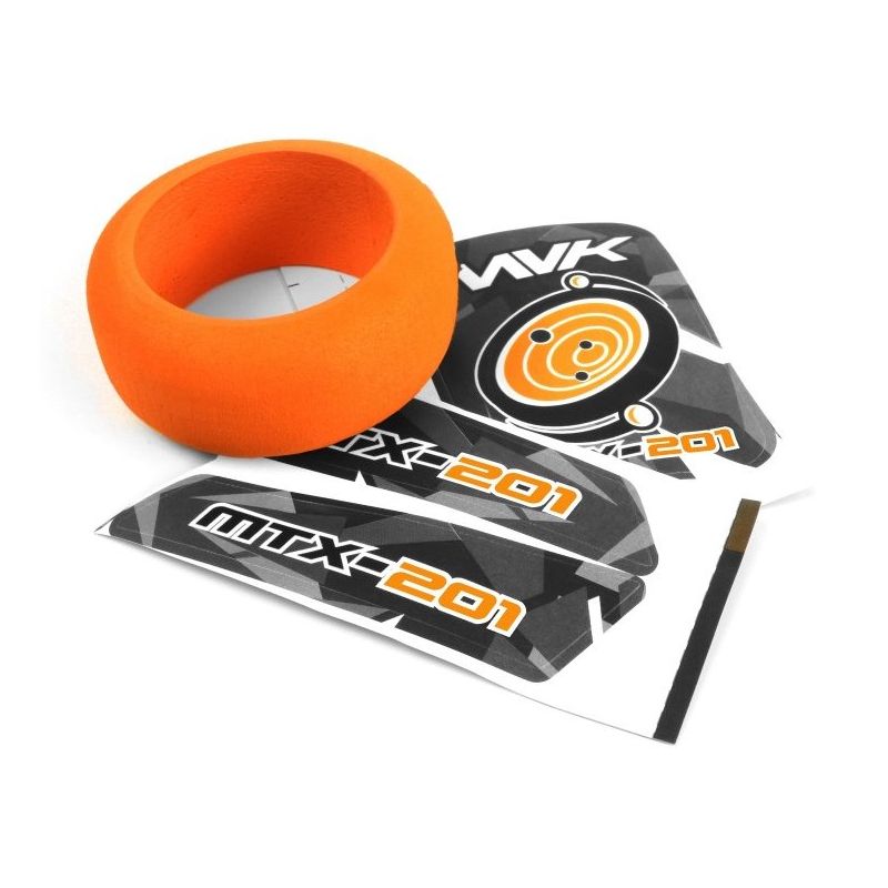 MAVERICK MV150753 MTX-201 Transmitter Wheel Foam & Decals (Orange)