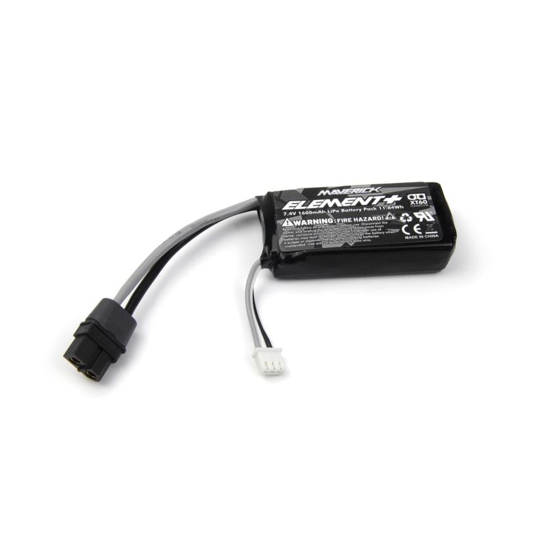 MAVERICK MV151110 Element 7.4V 1600mAh LiPo Battery Pack (XT-60) (Qbit)