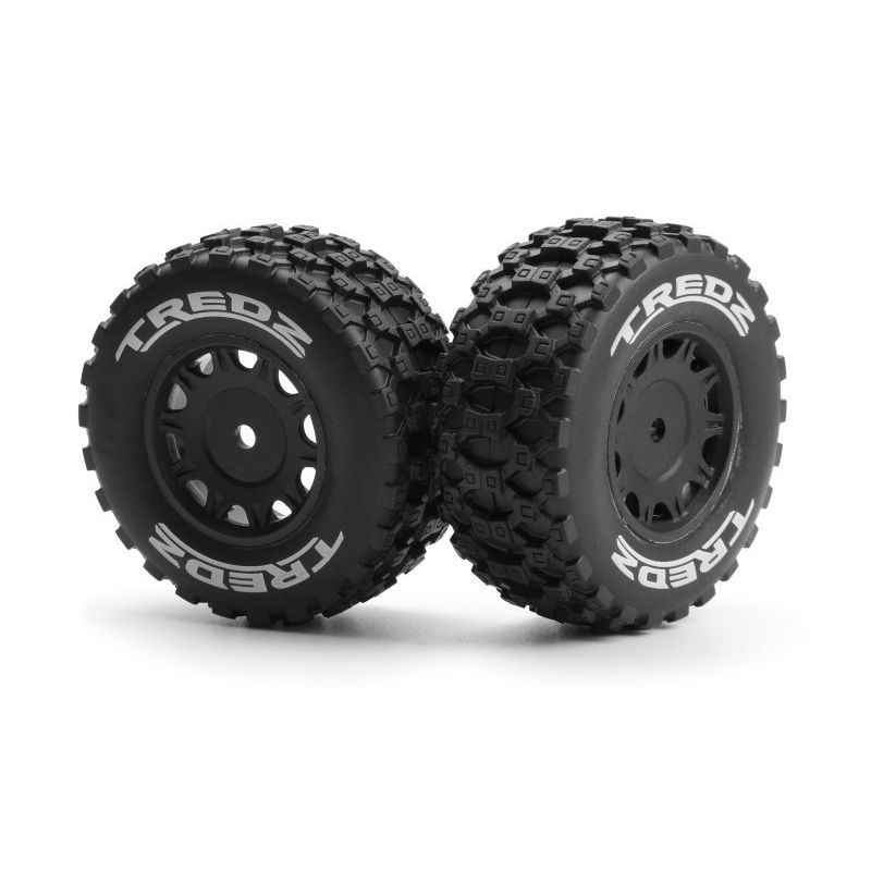 MAVERICK MV151224 Assembled Wheel & Tyre Set (Black/2pcs)