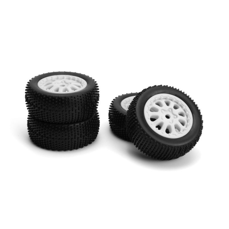 MAVERICK MV151530 Sidepin SC Wheel/Tyre Set (White/Front/Rear)
