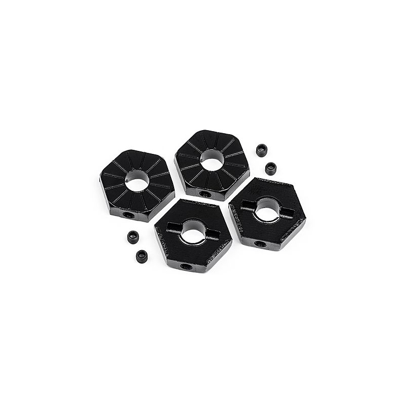 Maverick MV29070 17MM HEX WHEEL ADAPTOR W/ SET SCREWS 4 db BLACK