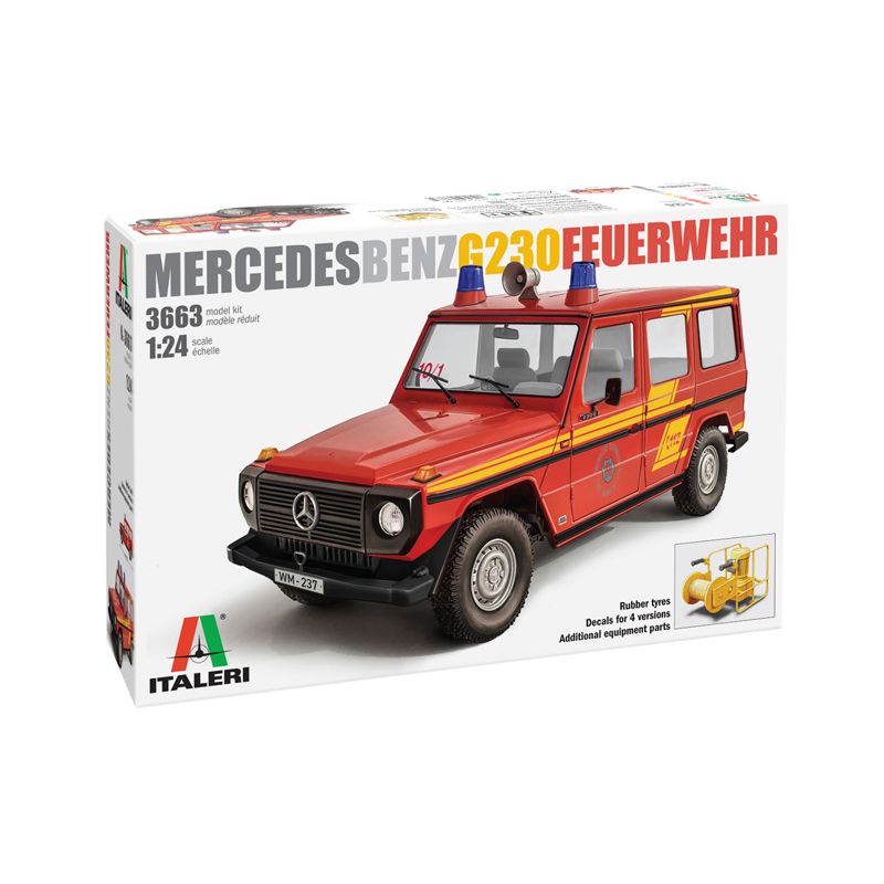 Italeri 3663 Mercedes Benz G230 Tűzoltó rohamkocsi
