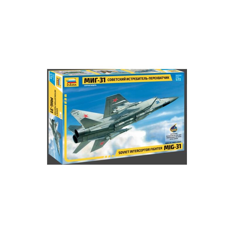 Zvezda 7229 MIG-31 Soviet Interceptor makett 1:72