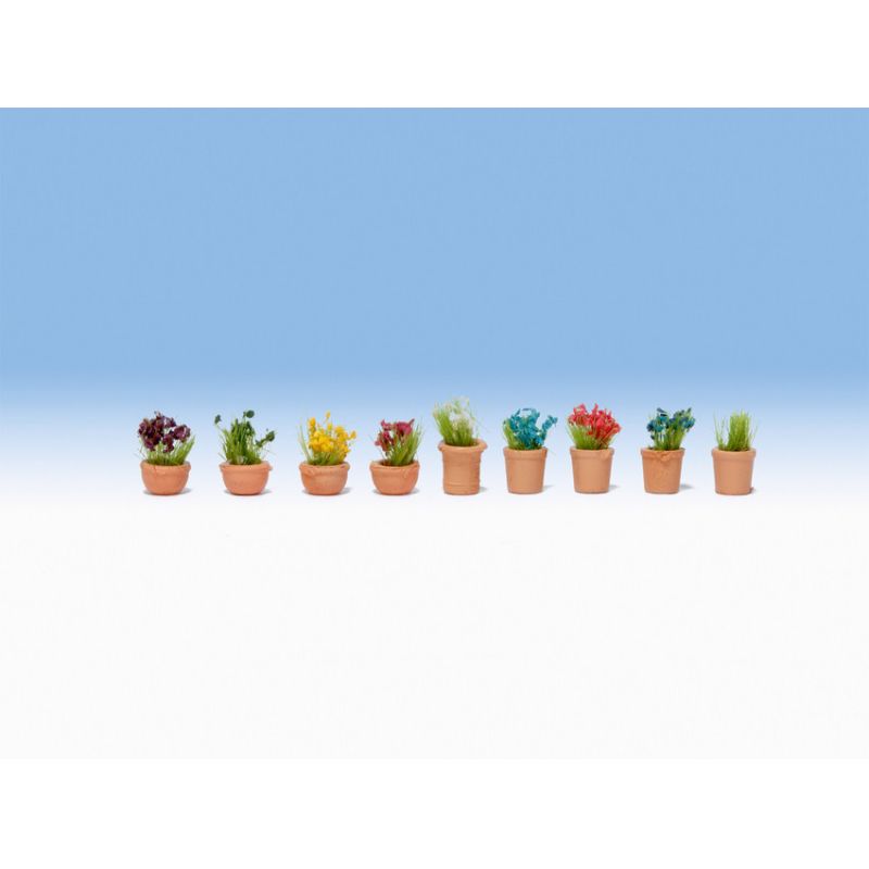 Noch 14084 Cserepes virágok, 9 db