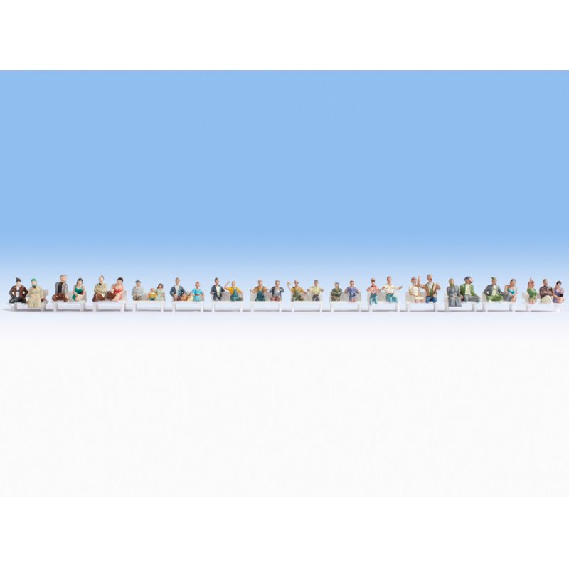 Noch 16050 'Utasok', láb nélküli figurák, 30 db