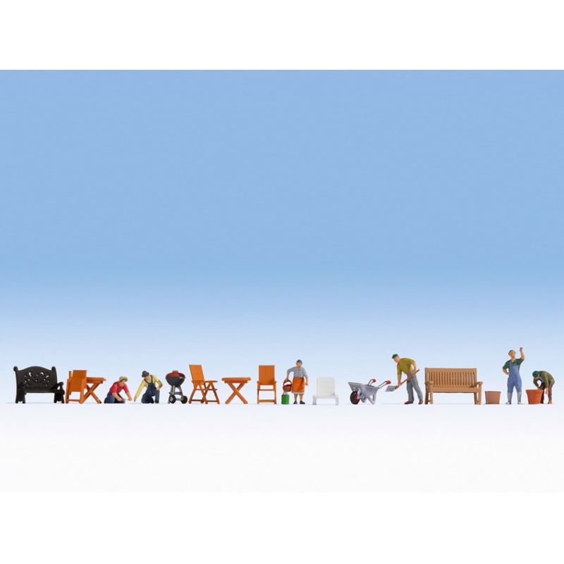 NOCH 16215 Figuren-Themenwelt „Im Garten