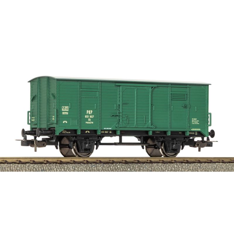 PIKO 24554 Zárt teherkocsi, vasúti műhelykocsi, ex G02, PKP IV