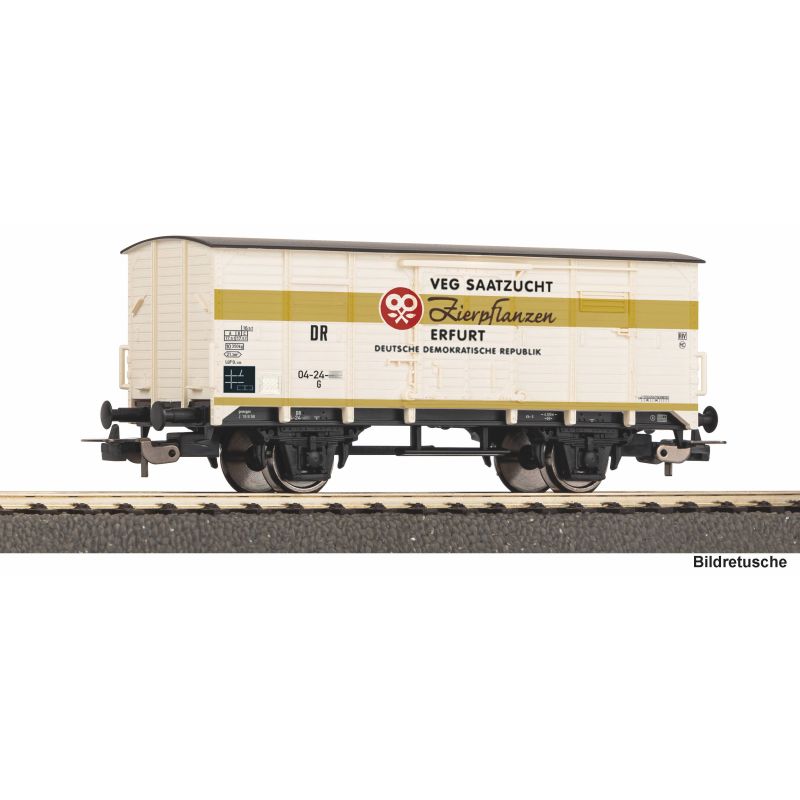 PIKO 24555 Zárt teherkocsi, G02, VEG Saatgut Erfurt, DR III