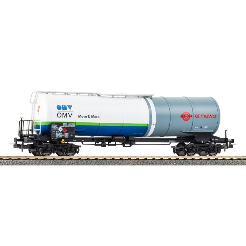 PIKO 24627 Tartálykocsi fékhíddal, Zacns, Ermewa/ÖMV VI