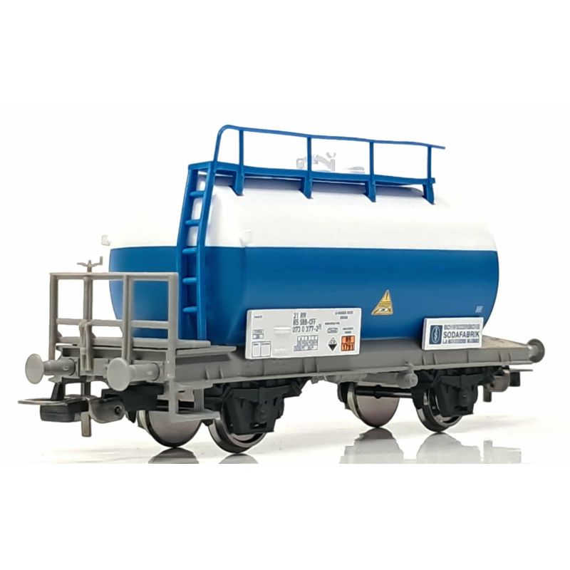 PIKO 27729 Tartálykocsi fékhíddal, Schweizer Sodafabrik, SBB IV