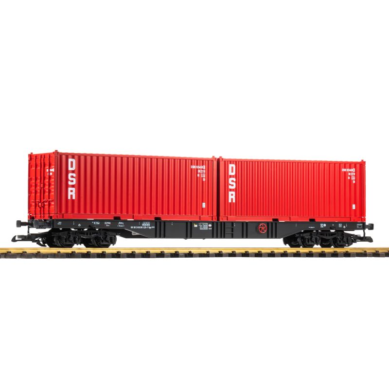 PIKO 37755 Konténerszállító kocsi, Rgs, DSR, DR IV